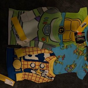 Toy Story + Ninja Turtles Pajama Tops | 12M + 18M | Disney Pixar & Nickelodeon